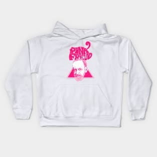 Pink Freud Old Kids Hoodie